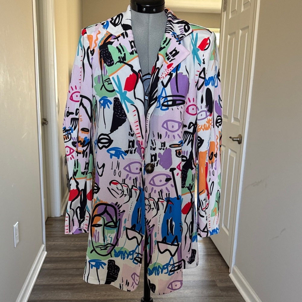 Colorful Abstract Women's Jacket